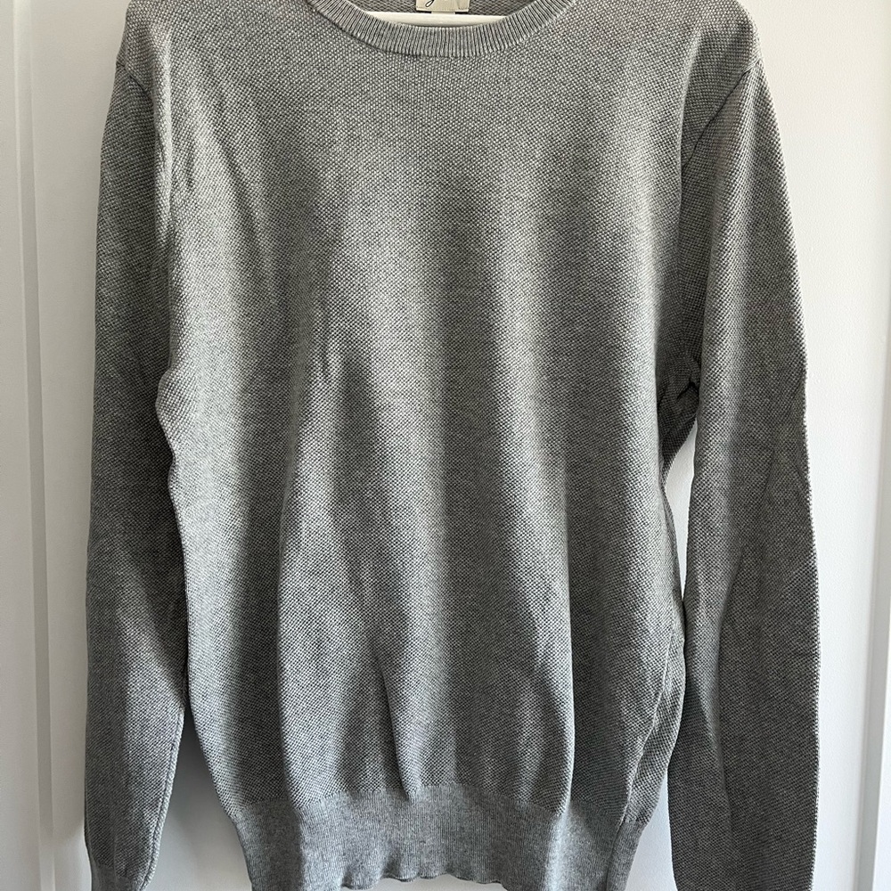J. Crew Men's Gray Crewneck Sweater